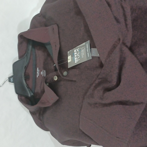 Burgundy Van Heusen Long Sleeve Pullover  Size XXL - Picture 5 of 6